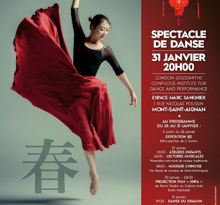 Nouvel an chinois – danse du dragon et spectacle de danse à Rouen