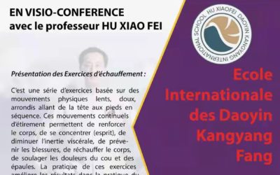 Séminaire Qi Gong de 3 jours animé par le professeur HU XIAO FEI